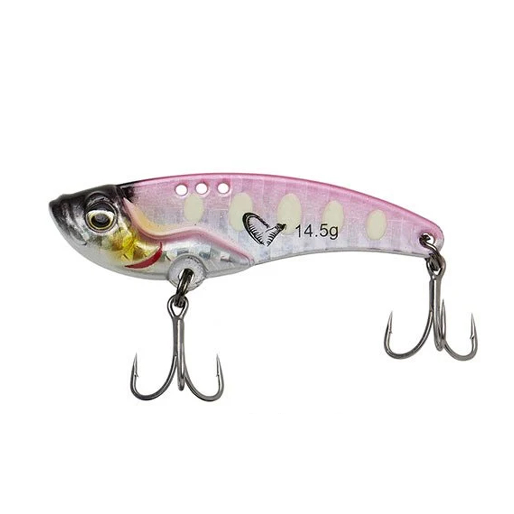 Savage%20Gear%20Vib%20Blade%204.5cm%208,5g%20Vibrasyon%20Jig%20Yem-Pink%20glow%20dot