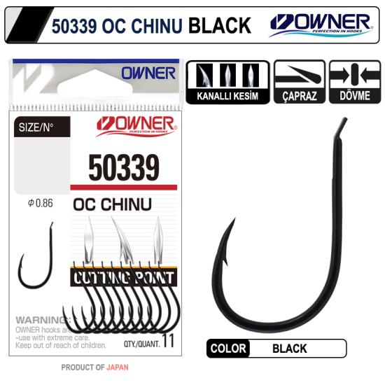 Owner 50339 Cut Chinu Black Tekli İğne