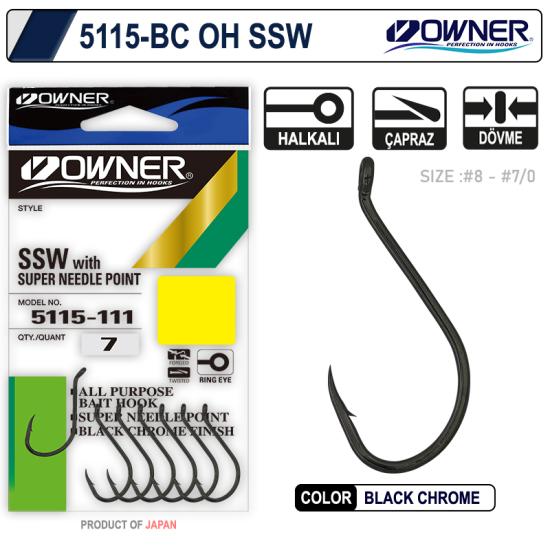 Owner 5115 Oh Ssw Black Chrome Tekli İğne